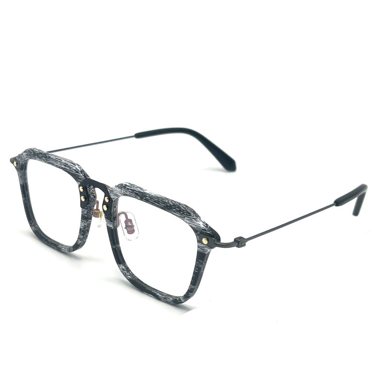 BD124 إطار مخصص لون أسيتيت إطارات معدنية مع 142mm طول المعبد