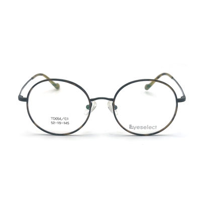 سعر جيد TD054 إطار تيتانيوم مستدير مع وسائد أنف قابلة للتعديل حجم 52-19-145 الانترنت