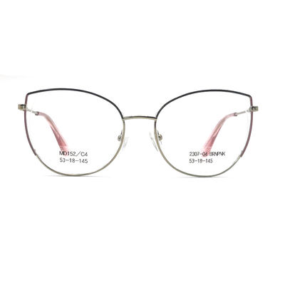 سعر جيد MD152 الأطر البصرية المعدنية من الفولاذ المقاوم للصدأ لتحديد المرأة الانترنت